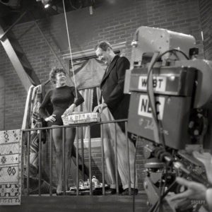 'All Star Review', 1952...One Of The First Camera Mounted Teleprompters