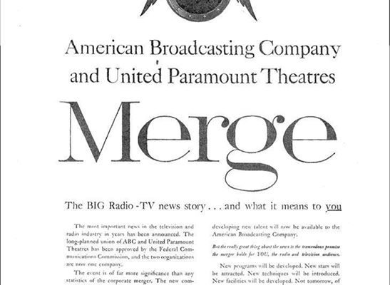February 9, 1953…ABC Is Born Again With A Mega Merger
