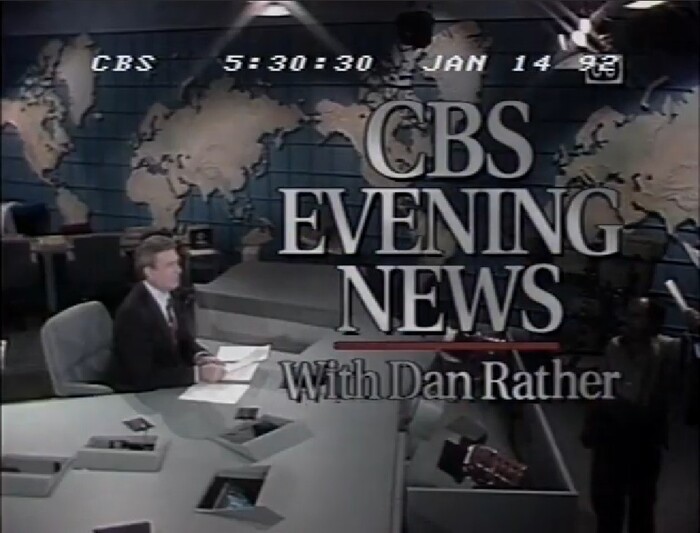 April 10, 1985…Inside CBS News Studio 33 With Dan Rather