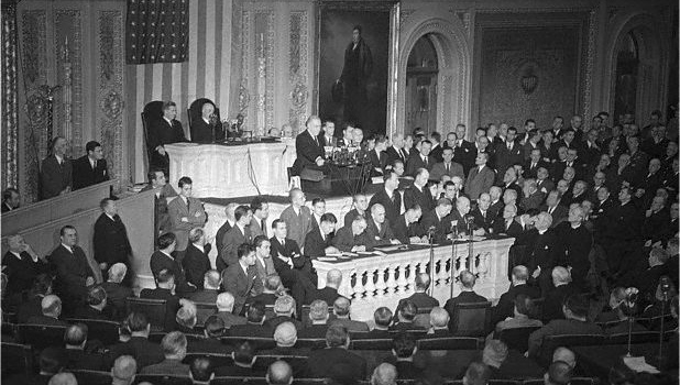 FDR addresses Congress